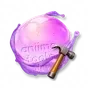 Cristal Orvalhado de Íris Semiacabado