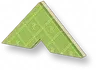 Estampa Floral - Parede Triangular Verde-limão - Grande