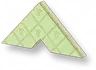 Estampa Floral - Parede Triangular Verde-losango - Grande