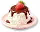 Pudim de Coco com Chocolate e Frutas Vermelhas