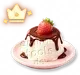 Pudim de Coco com Chocolate e Frutas Vermelhas Especial