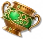 Vaso de Bronze Incrustado de Jade