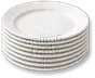Conjunto de Pratos - Porcelana Branca